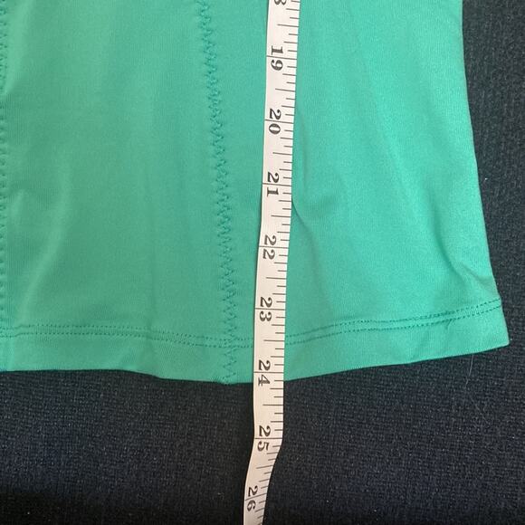 Nike Top | Swoosh Green White Colorblock Perforated Tank Women Size Medium - Picture 9 of 9